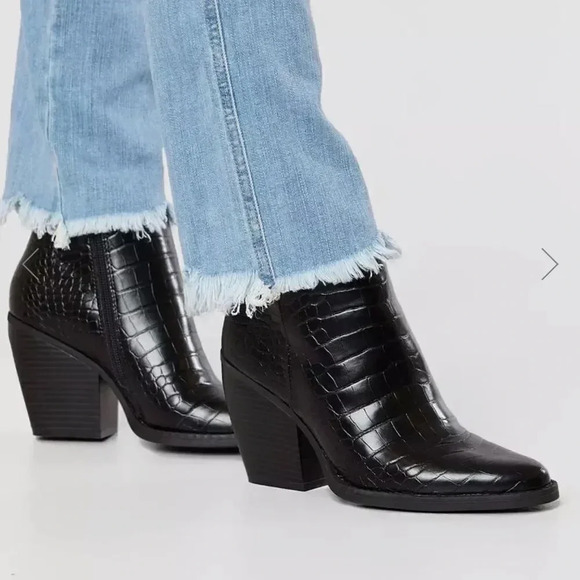 Madden Girl Snakeskin Ankle Boot - Picture 1 of 9